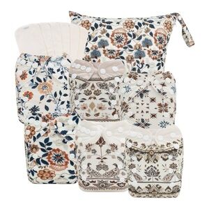 Babygoal Newborn 13pc Boho Floral Cloth Diapers Set + Liners & Wet Bag